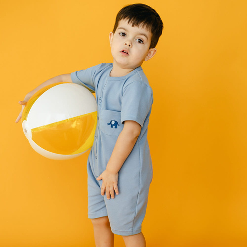 Pearfect Eevi Rampers niemowlęcy - ecru druk