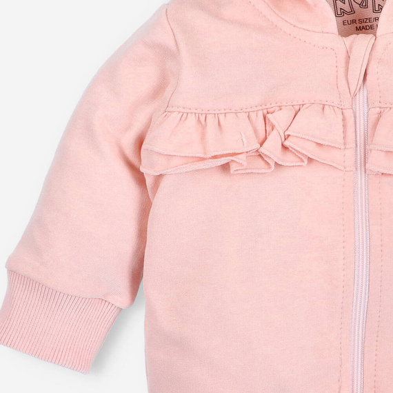 ABN-3950/BRÓ Sunny Bluza dresowa z bawełny organicznej Nini różowy