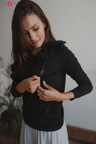 Milky Waves Milk&Love Bluzka do karmienia czarny
