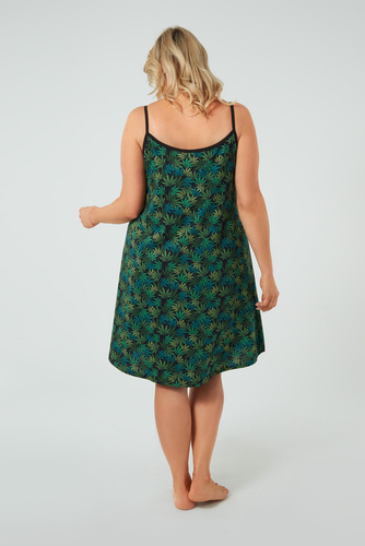 Chill koszula nocna, wąskie ramiączko Italian Fashion - druk