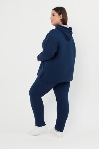 Lagos Bluza damska z kapturem Italian Fashion - jeansowy