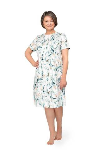 203 Bogna I rozpinana koszula nocna Martel turkusowy 21