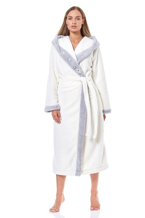 9145 Hft Szlafrok Damski L&L perła