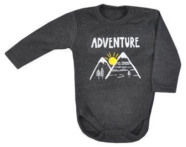 Mountains Koala Body z długim rękawem - grafit