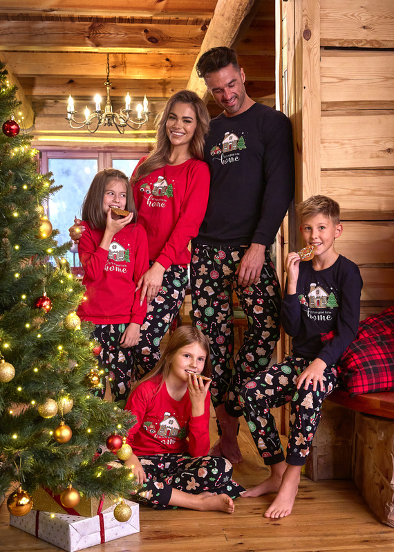 594/175 592/175 Home Piżama dziewczęca Cornette czerwony