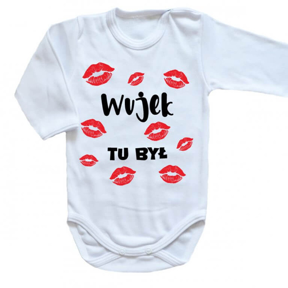 "CIOCIA tu była" Moocha body długi rękaw biały