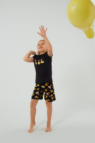 Anatre Italian Fashion Piżama dziecięca - czarny/druk