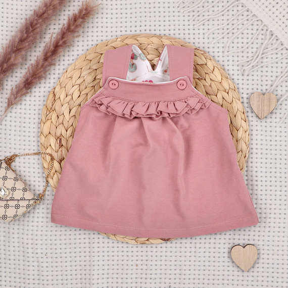 ABN-5701 Sukienka niemowlęca Nini Małe Myszki 95% bawełna organiczna Polska