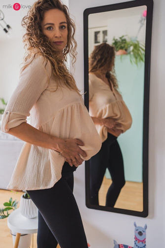 Mother Nature Milk&Love Tunika do karmienia wrzosowy