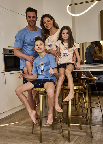 787/107 788/107 Nice Piżama dziewczęca Cornette brzoskwiniowy