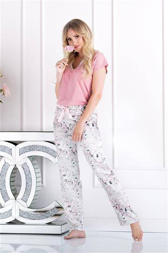 Spa Garden Piżama damska Momenti Per Me pink-grey 