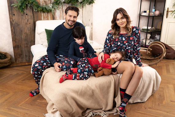 Makala Italian Fashion Piżama dziecięca - granatowy/druk