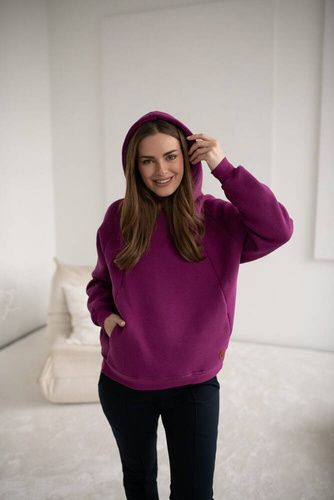 Motherhood Milk&Love bluza do karmienia oversize fioletowy