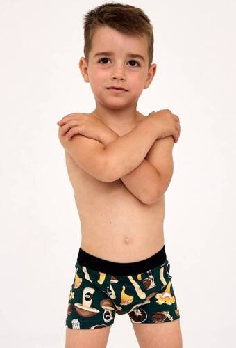 701/143 700/143 Fungi Bokserki Kids Boy Cornette zielony