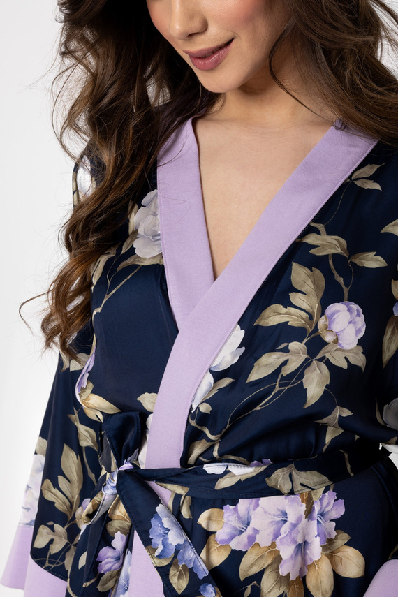 Always Win Peniuar damski Momenti Per Me navy