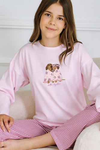 iżama dziewczęca Taro Jasmina 3501 – bawełna, długi rękaw