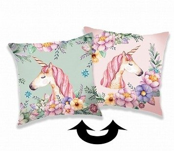 Poszewka dekoracyjnaLama 02 kaktusy 7630 magiczne cekiny zmieniające kolor Jerry Fabrics