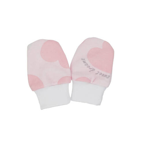 Serca Martex niedrapki rękawiczki różowy