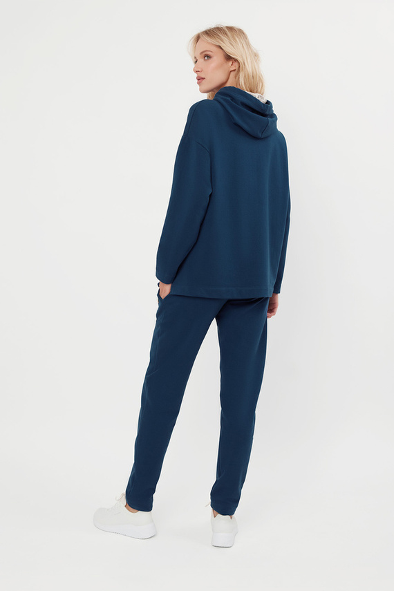 Lagos Bluza damska z kapturem Italian Fashion - jeansowy