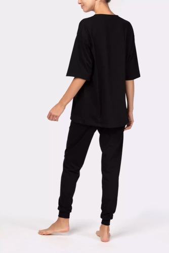 Homie shortsleeve Piżama damska Mona black