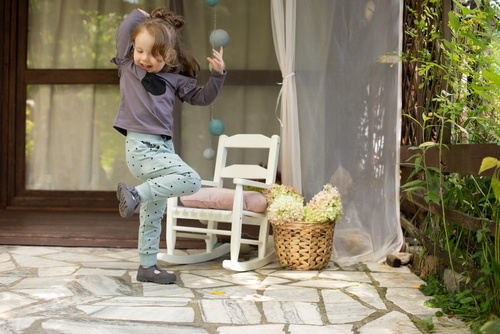 Tres Bien Pinokio Pumpy w groszki - mięta druk