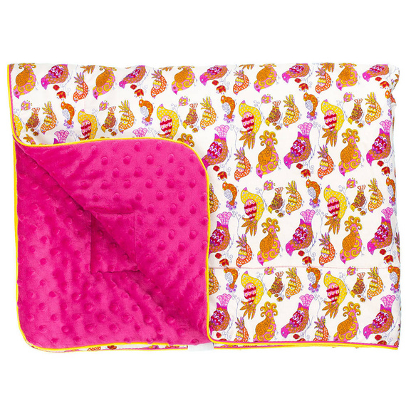 Papugi kocyk niemowlęcy Martex zielony