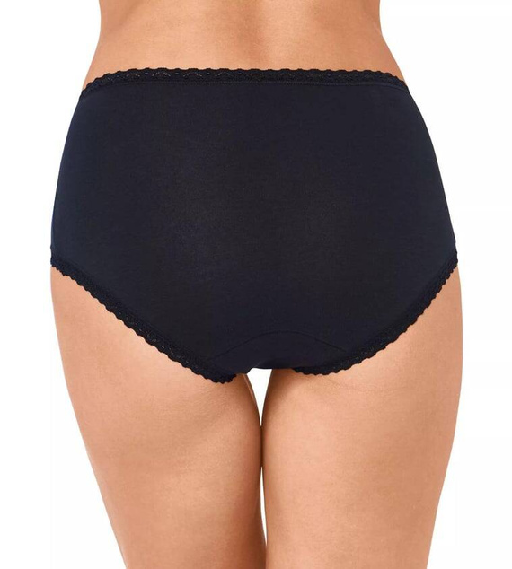 24/7 Cotton Lace Midi Figi damskie Sloggi - czarny