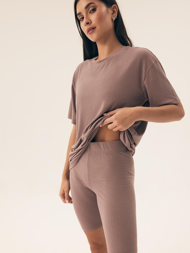 42682 Nueva Piżama Damska Henderson - brązowy