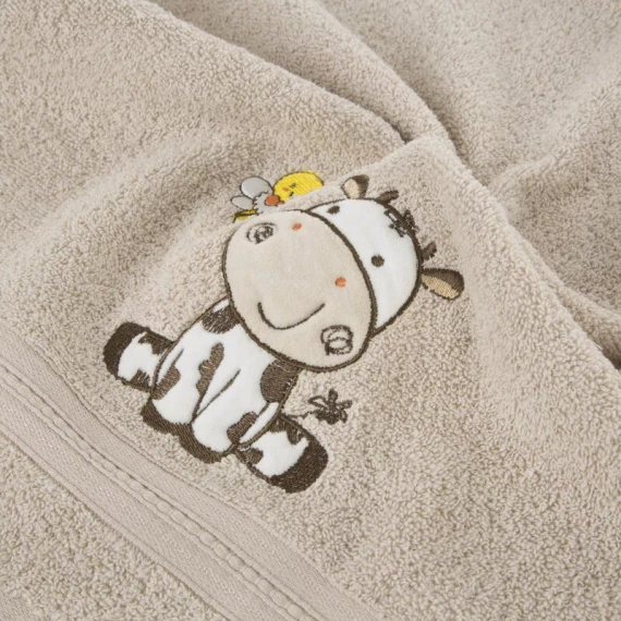Baby 67 Ręcznik dziecięcy Krówka Eurofirany beżowy