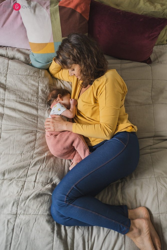 Two Ways Milk&Love bluzka ciążowa i do karmienia herbal rose