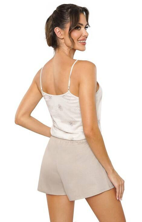 Sandi Top Piżama damska Donna beżowy