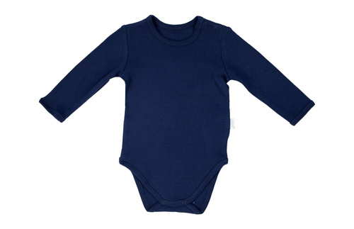 092 Body niemowlęce z długim rękawem "Basic" Nicol - granatowy