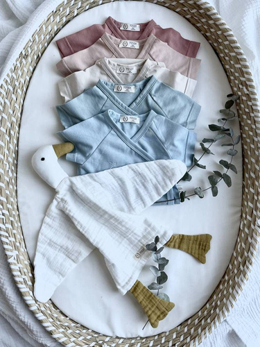 ROSE GOLD Yosoy Body organic krótki rękaw ciemny róż