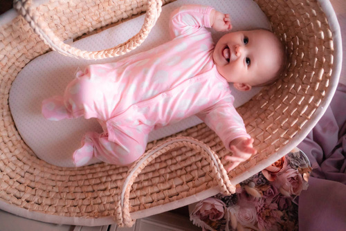 Bamboo Ewa Klucze Pajac niemowlęcy - różowy