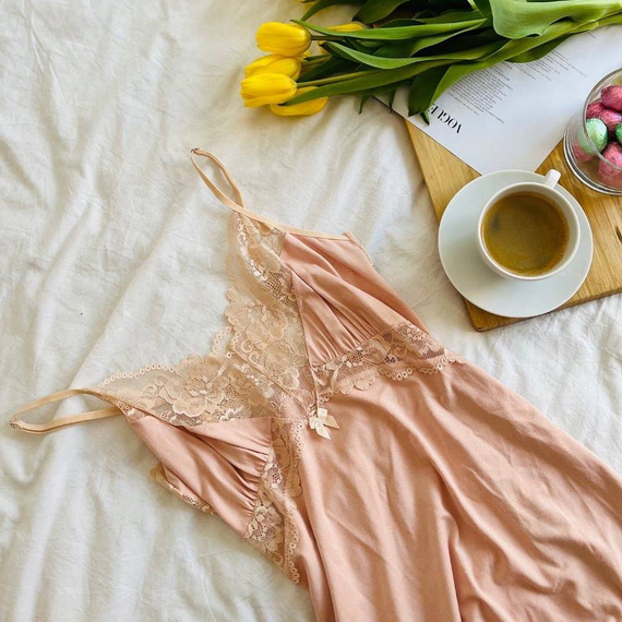 639 Noela Koszulka nocna Forex - beżowy