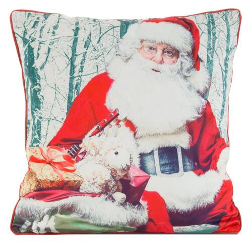 Chp 133 Poszewka świąteczna mikołaj welurowa Eurofirany czerwony