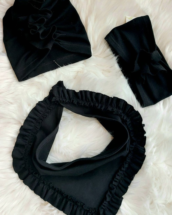 Lola Bambarillo Turban dla dziewczynki czarny 