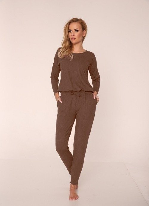 305 Paula Kombinezon Piżama Damska - mocca