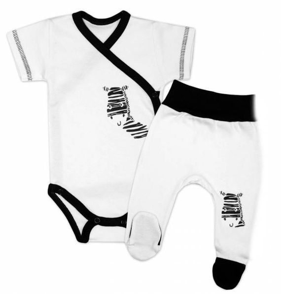 Komplet 2-częściowy "Zebra" Terjan - biały