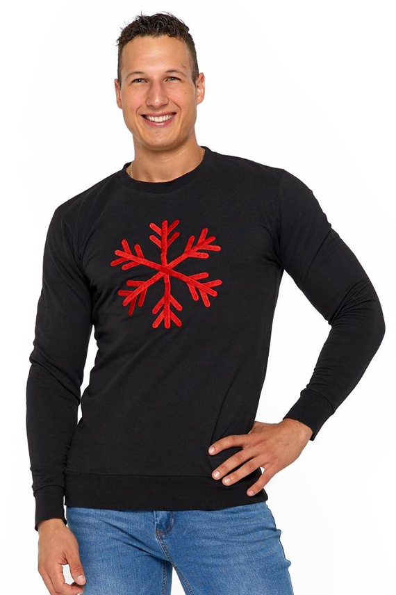 OBS4000-001 Moraj Bluza męska świąteczna - czarny 