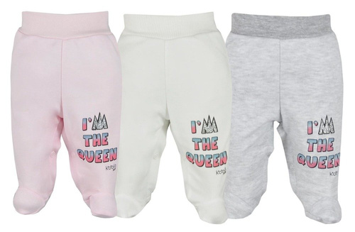 Półśpiochy bawełniane "QUEEN" Koala szare