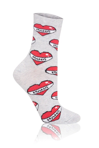S122D Mama Italian Fashion Skarpety damskie - szary