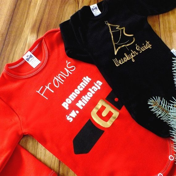 Zestaw Świąteczny dla niemowlaka body K2 Moocha