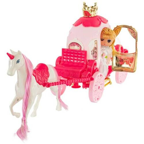 EBZ6970-A Zabawka karoca z jednorożcem i księżniczką Eurobaby