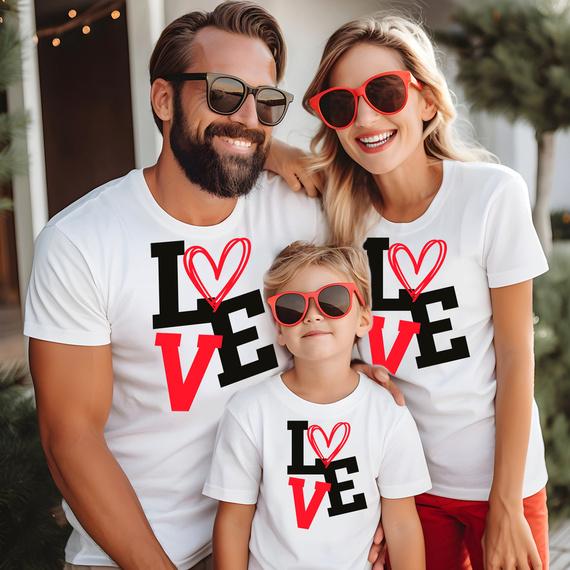 "Walentynki Love 2024" Moocha koszulka męska biały