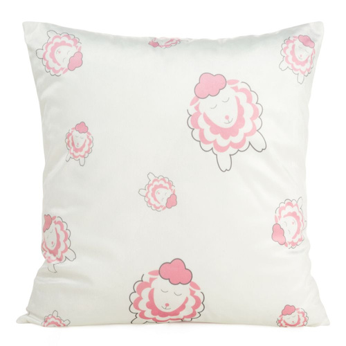 Poszewka dziecięca Design91 Kids 4 biały/pudrowy róż