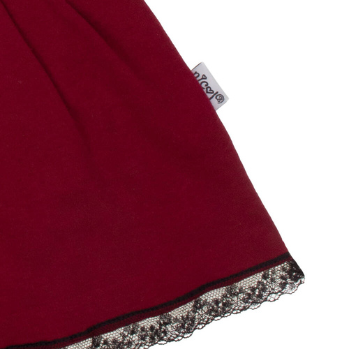 Sukienko-body 163176 "Magia Świąt" Nicol - bordo