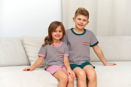 Piżama dziecięca 7202 Unisex Doctor Nap - burgundy