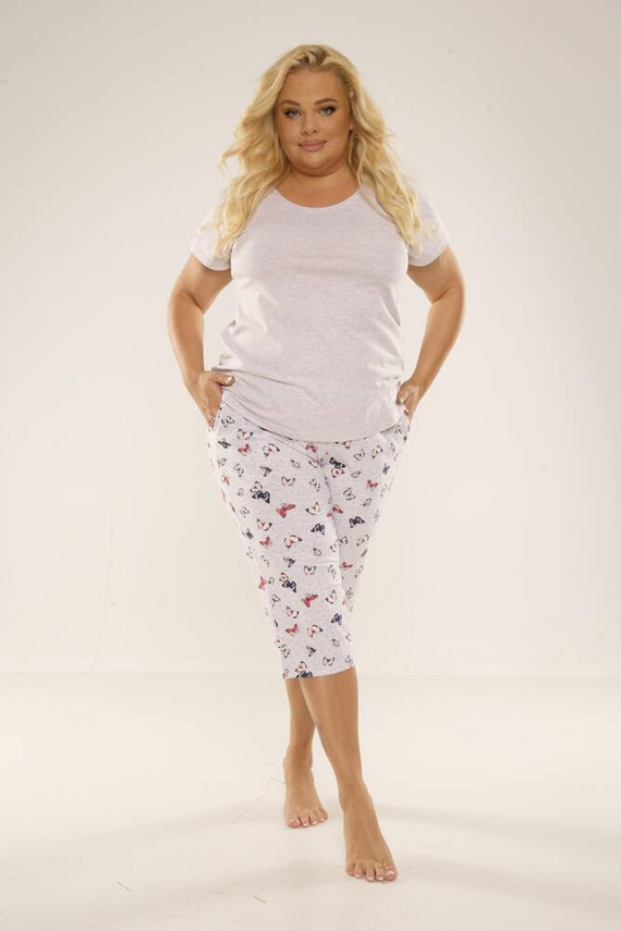 483 Mariposa Piżama Damska Forex - beżowy melange