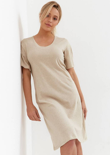 268 Koszula Nocna Cana -beżowy